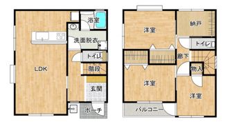 東野二丁目貸家の間取り画像