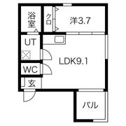 BELLE ROSE大江 WEST(A棟)の間取り画像