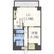 グランルージュ谷町六丁目の間取り画像