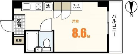 コーポラス岡本の間取り画像