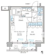 パークアクシス文京本郷の間取り画像