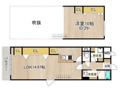 プリンスコート新高の間取り画像
