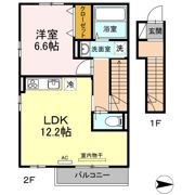 フルール中村の間取り画像