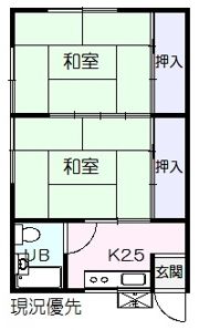 新田アパートの間取り画像