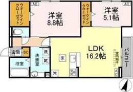 ルヴィータ川名の間取り画像
