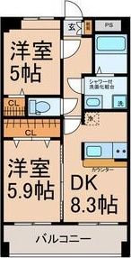 エトワール布袋の間取り画像