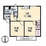 エスパディ A棟の間取り画像