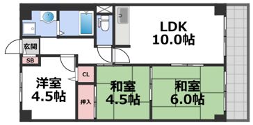 サンリッツ巽の間取り画像