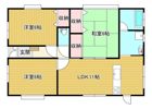 窪田貸家の間取り画像