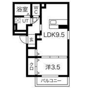 クレール天城通の間取り画像