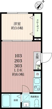 グレイスリーコート德丸の間取り画像