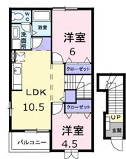 ハーモニーKⅡの間取り画像
