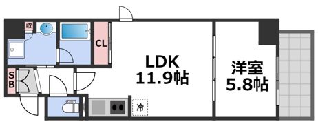 Residence Tresor Dieuの間取り画像