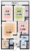 マンション新屋の間取り画像