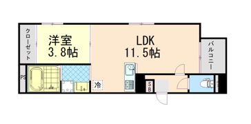 ハーモニーテラス蛍池中町の間取り画像