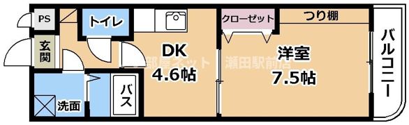 グリーンロード山手Ⅱの間取り画像