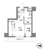 ラグゼナ錦糸町の間取り画像