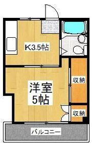 アシックハイツの間取り画像
