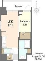 S-RESIDENCE松屋町asenceの間取り画像