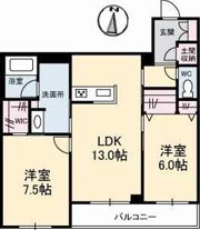 エスポアヒルズの間取り画像
