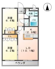 フォレストヴィラ本江の間取り画像
