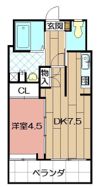 ニューリバー戸畑の間取り画像