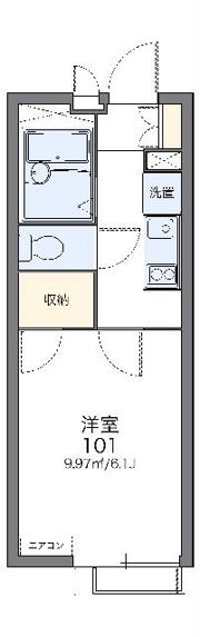レオパレス長者丸の間取り画像