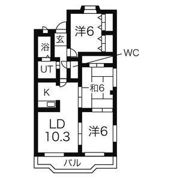 シャトー栗見坂の間取り画像