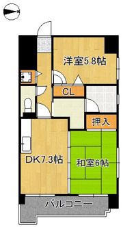 ライオンズマンション青山第3の間取り画像