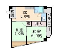 山ノ上ハイツの間取り画像