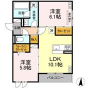 D-residence吉津の間取り画像