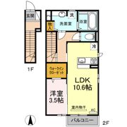プレーシア幸の間取り画像