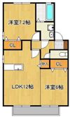 リビングタウン浅川A・B・Cの間取り画像