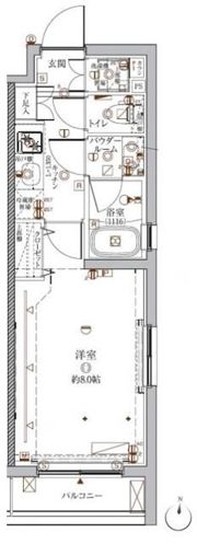 クレイシア目黒都立大学の間取り画像