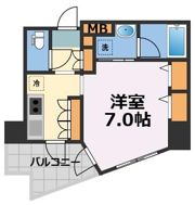 アスヴェル心斎橋東ステーションフロントの間取り画像