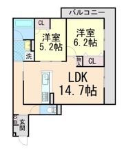 D-residence荘園Bの間取り画像