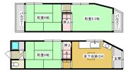 大池町連棟貸家の間取り画像