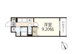 JRBハイツ矢賀駅前の間取り画像