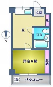 ベルメゾンヤスダの間取り画像