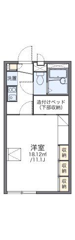 レオパレス福田の間取り画像
