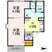 エルひょうたん山 Bの間取り画像