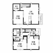 洗足一丁目戸建ての間取り画像
