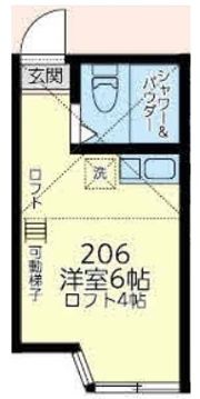 ユナイト浅田サンパウロの間取り画像