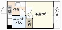 第六若宮ビルの間取り画像