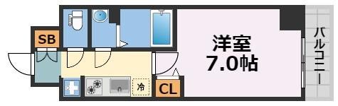 プレサンス堺筋本町駅前シェルの間取り画像