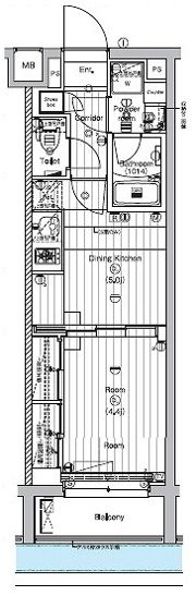 PREMIUM CUBE 新宿中井の間取り画像