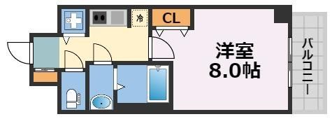 スワンズシティ天満橋の間取り画像