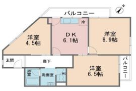 カルチェ六甲台の間取り画像
