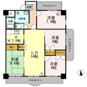 エザンス木之庄Ⅱの間取り画像