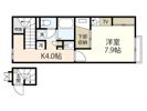 レオパレスKAMON Ⅵの間取り画像